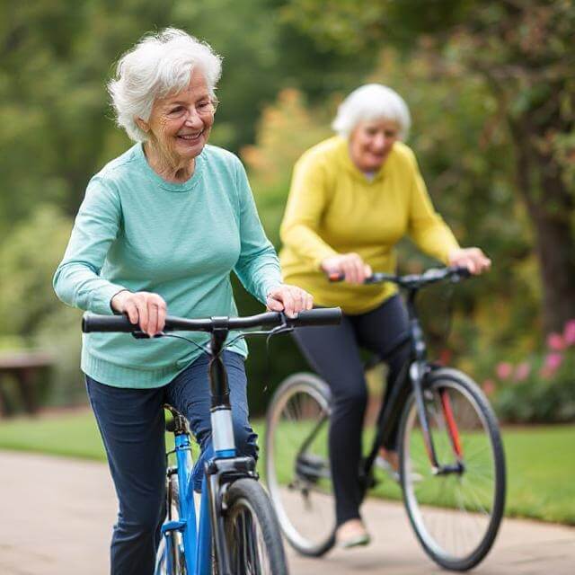 dementia patients exercise riding bikes