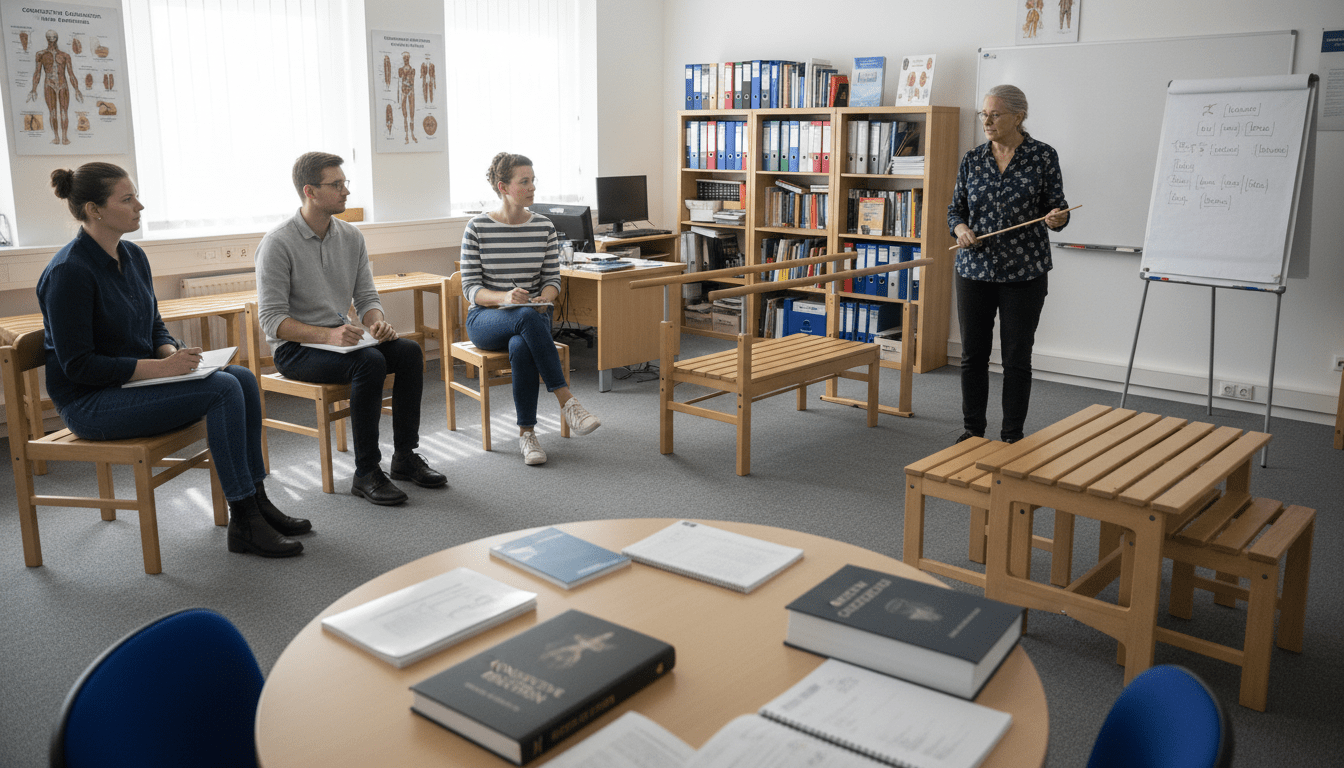 Conductor training session showing students learning task series development