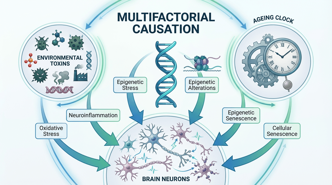 Genetic and environmental factors contributing to Parkinson's disease development