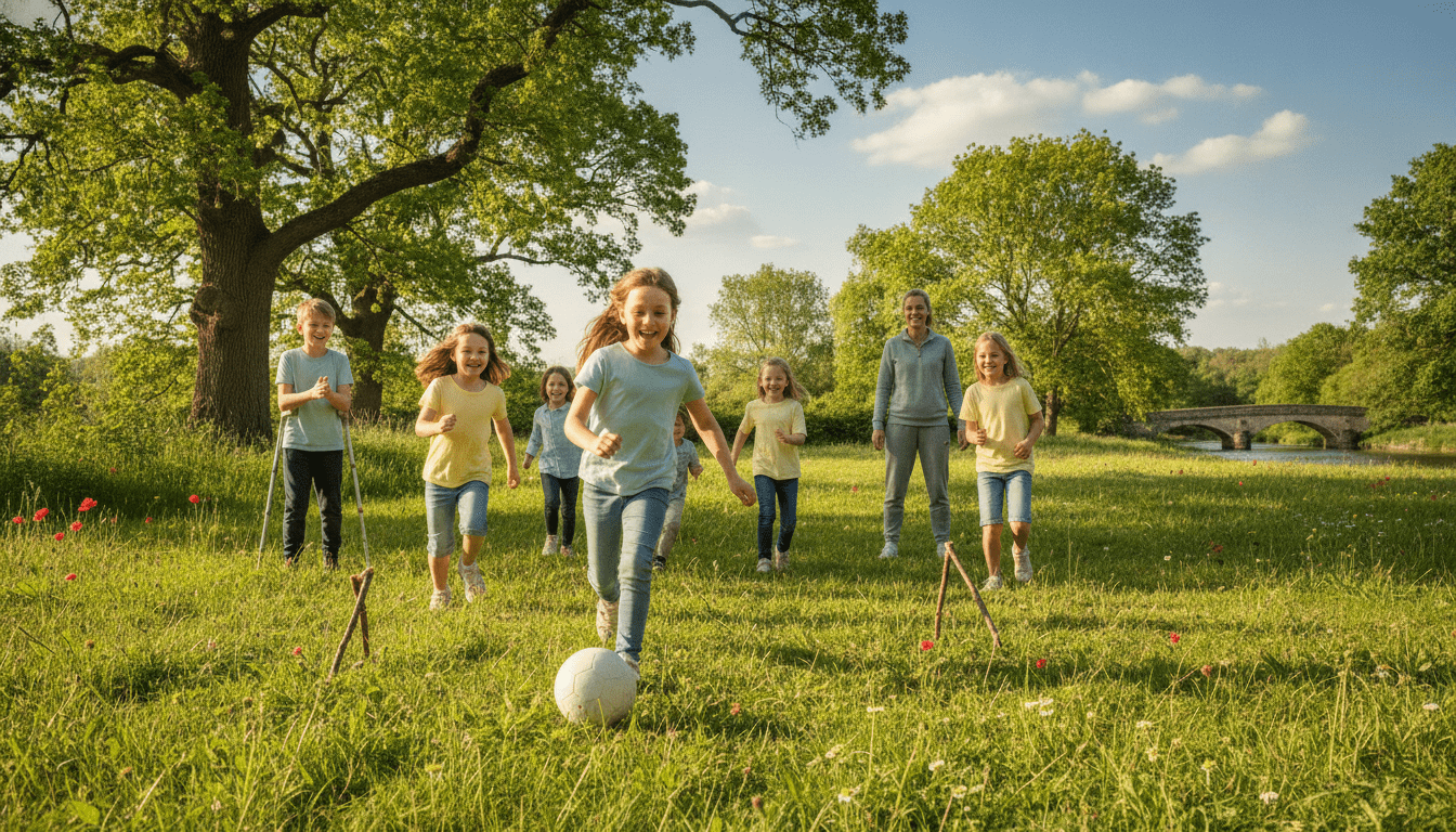 Hopeful image of child after successful stroke rehabilitation